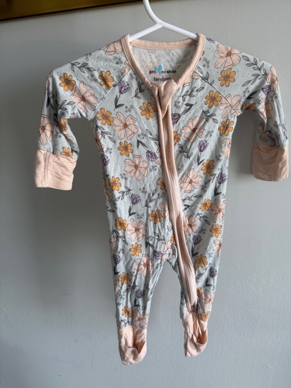 Little ones shop NEWBORN Floral bamboo One-Piece